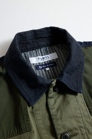 COVERALL JACKET RINSE - KHAKI