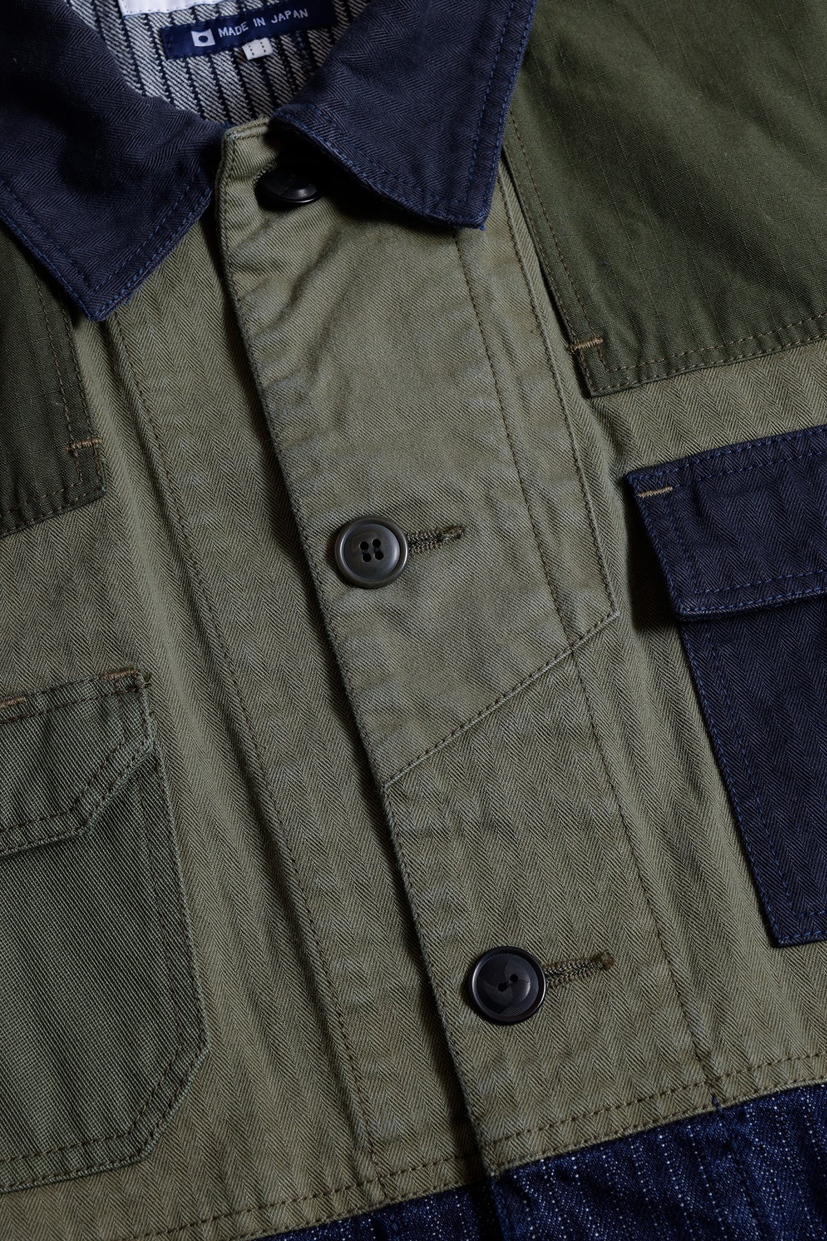 COVERALL JACKET RINSE - KHAKI