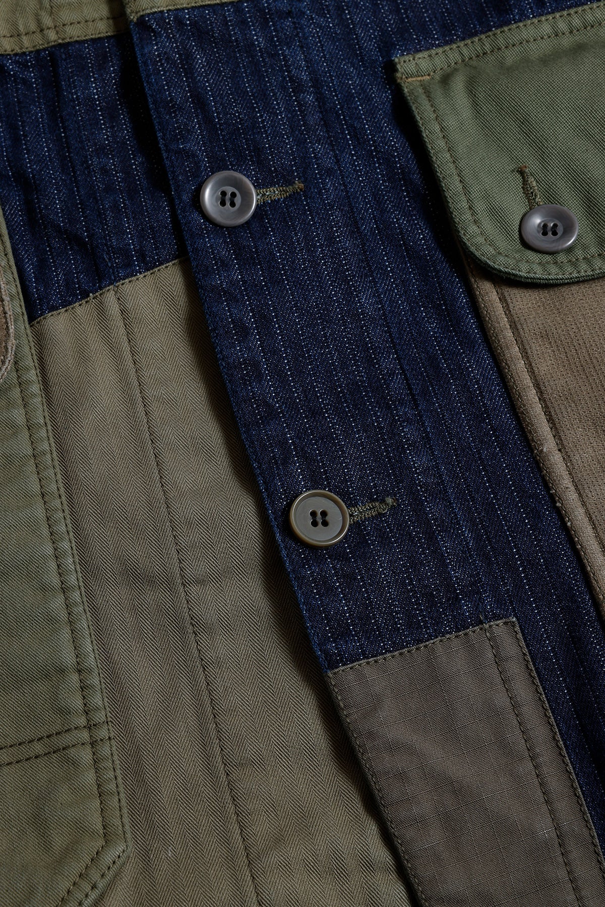 COVERALL JACKET RINSE - KHAKI