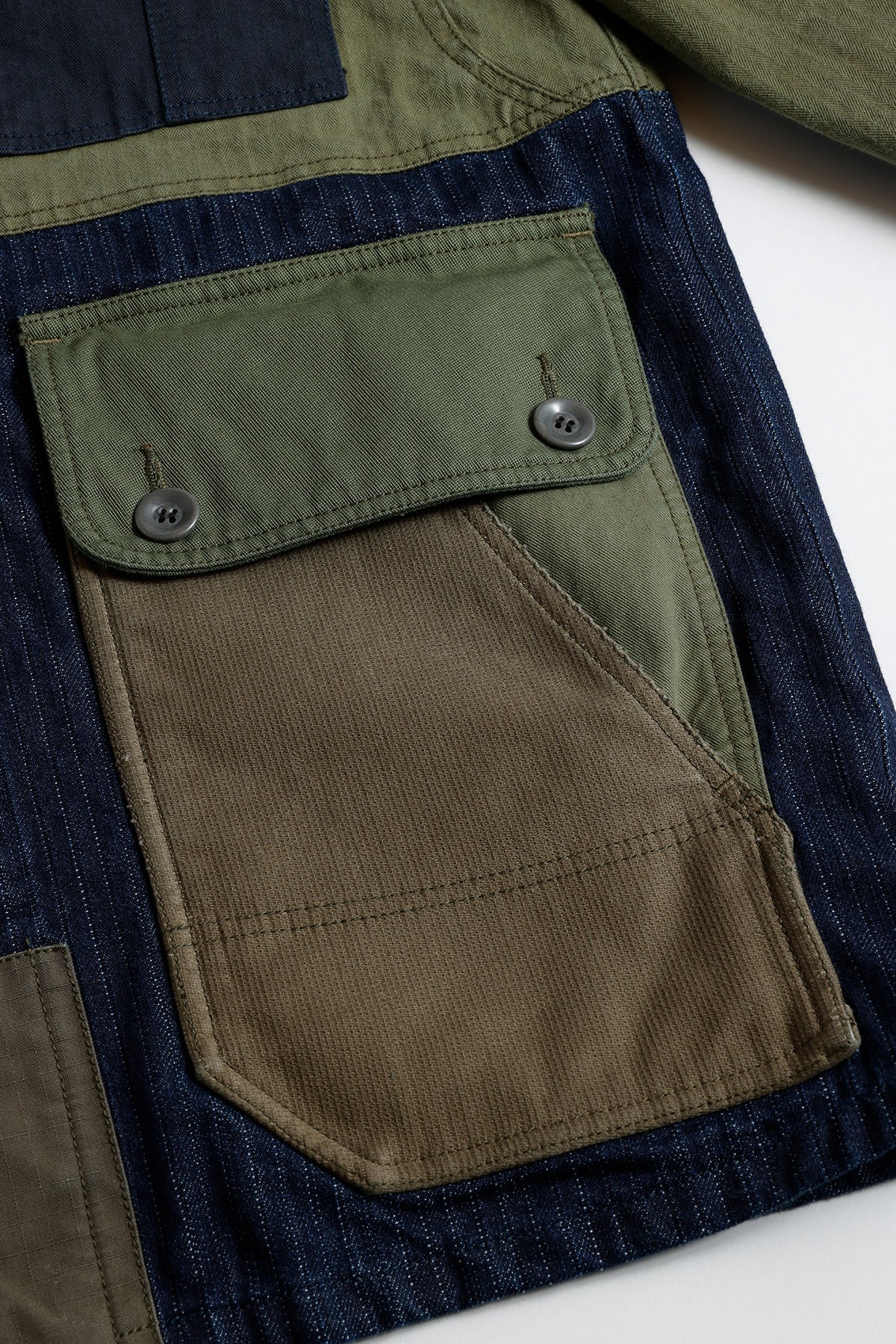 COVERALL JACKET RINSE - KHAKI