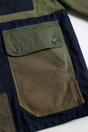 COVERALL JACKET RINSE - KHAKI