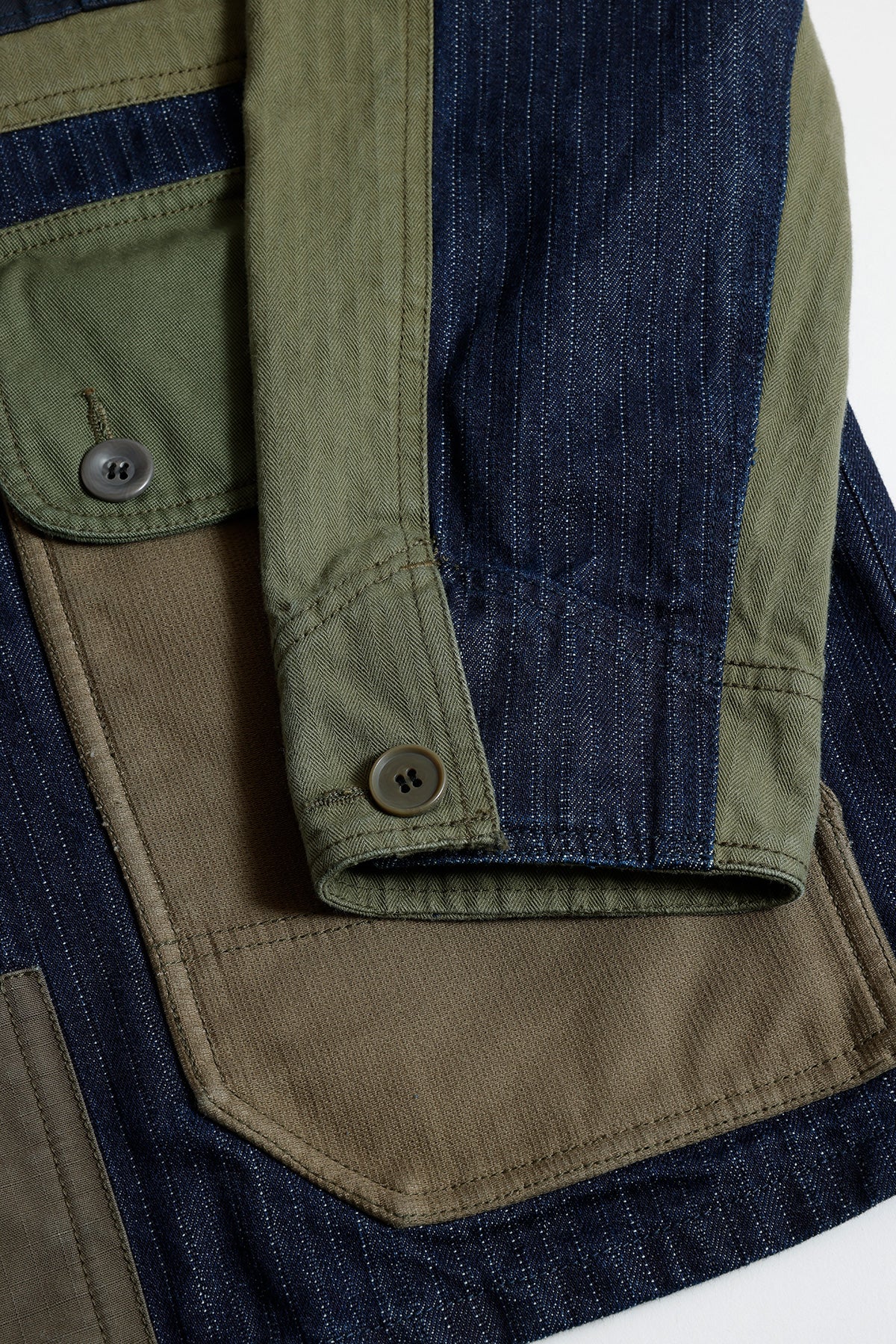 COVERALL JACKET RINSE - KHAKI