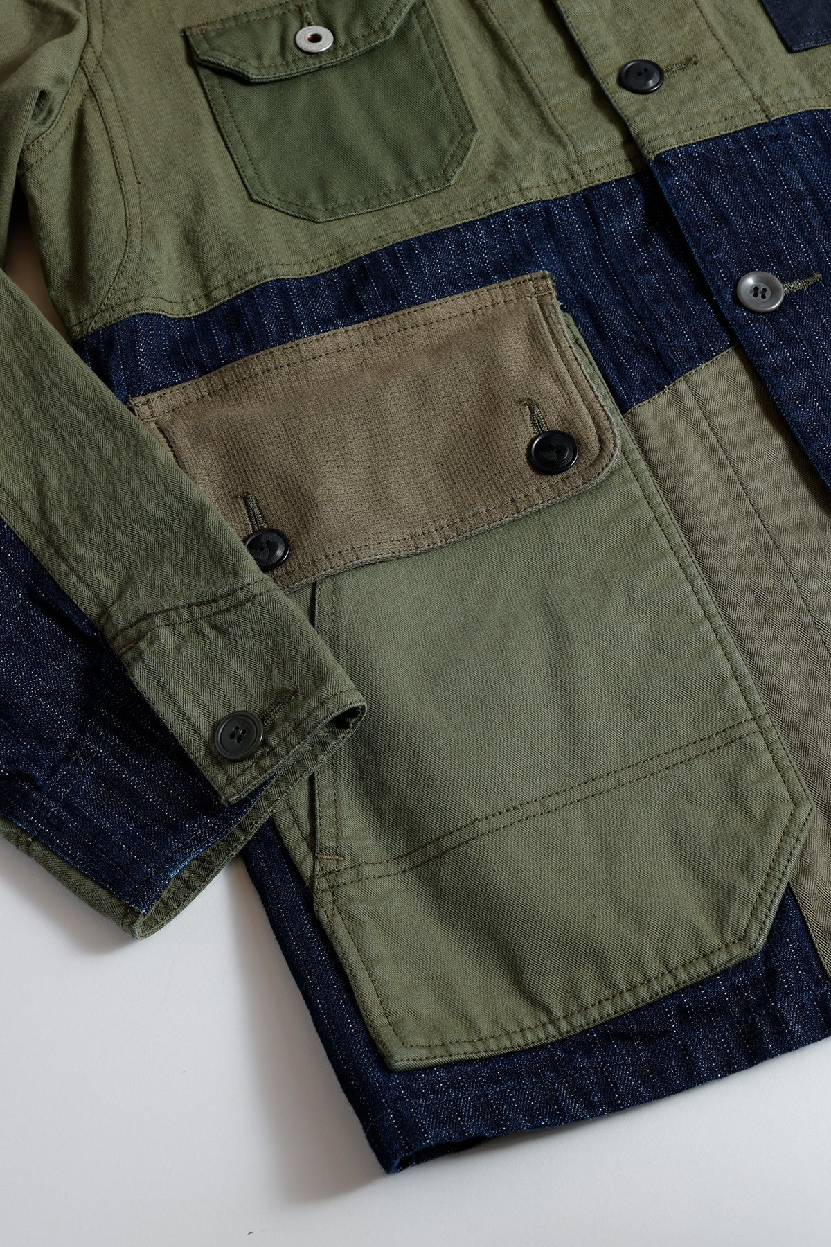 COVERALL JACKET RINSE - KHAKI