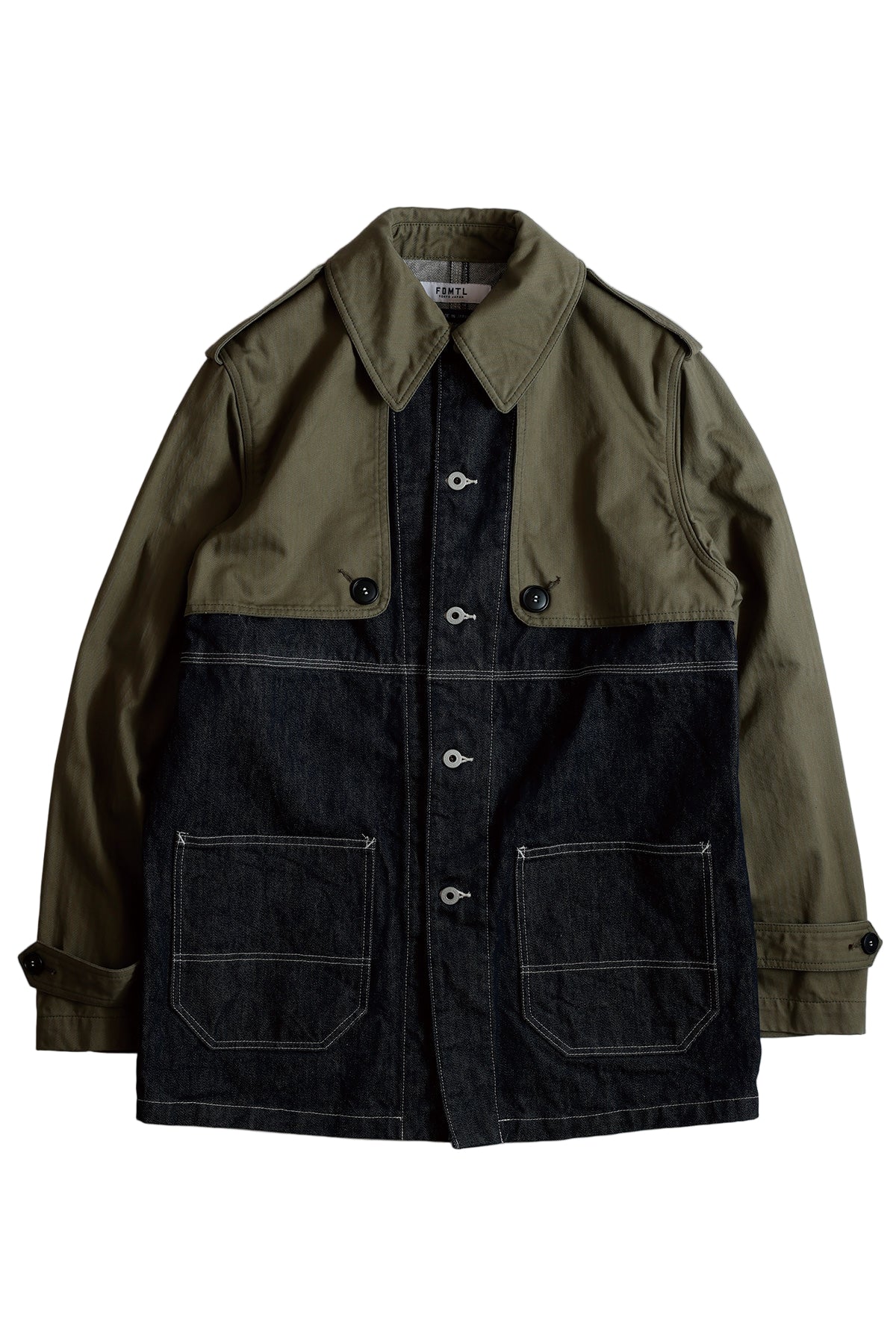 TRENCH COVERALL JACKET - KHAKI