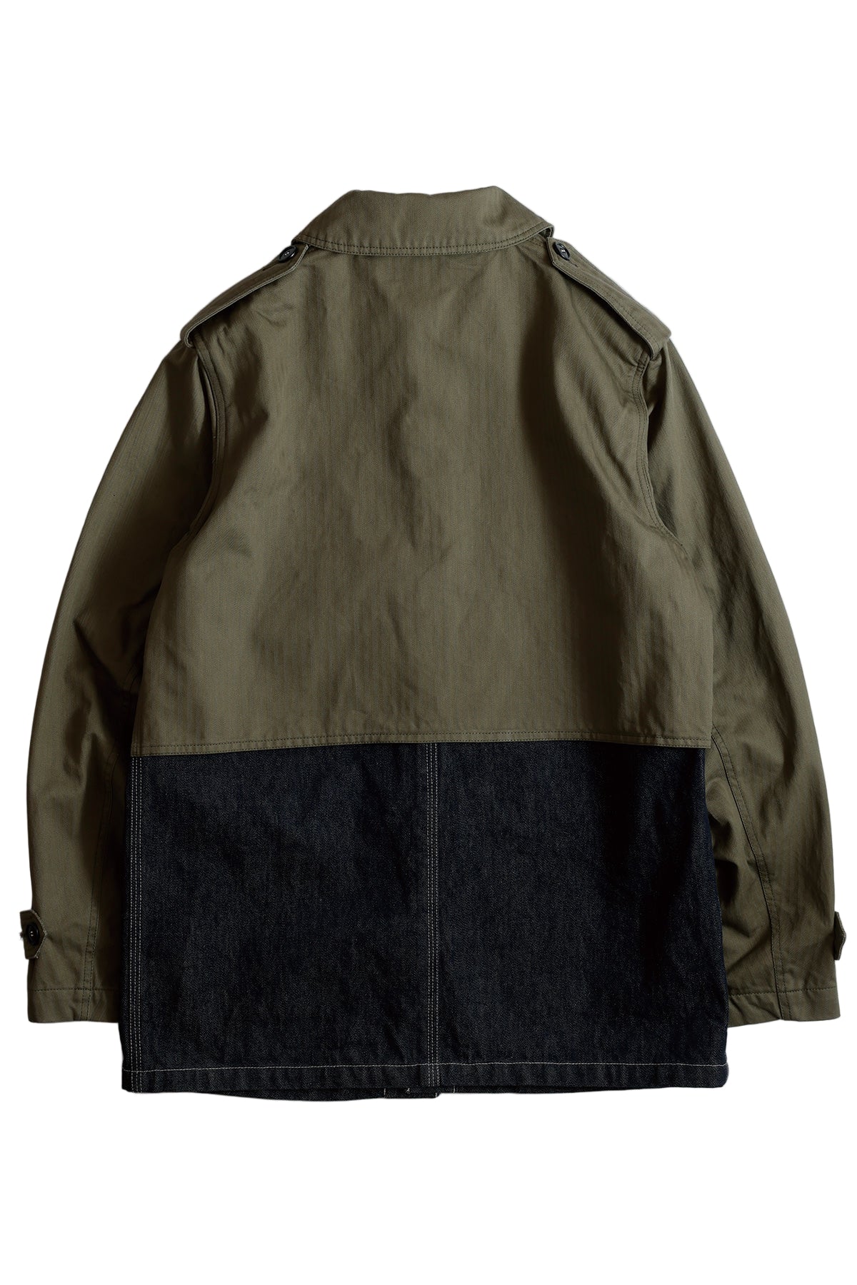 TRENCH COVERALL JACKET - KHAKI