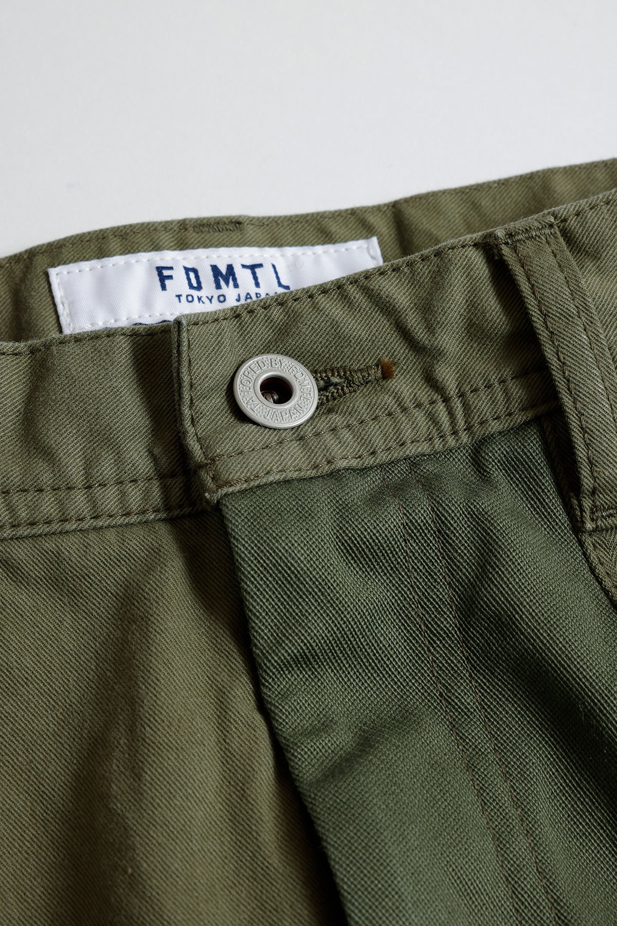 PATCHWORK WIDE PANTS RINSE - KHAKI