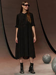 LOW PULSE DRESS - BLACK