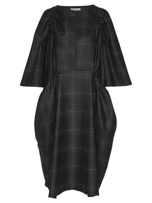 PULL DRESS - DARK CHECKS
