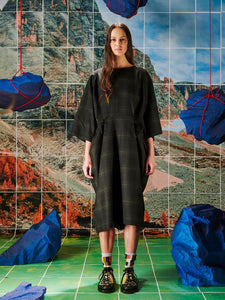 PULL DRESS - DARK CHECKS