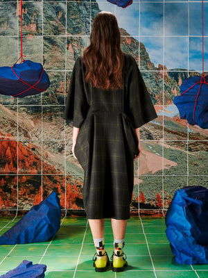 PULL DRESS - DARK CHECKS