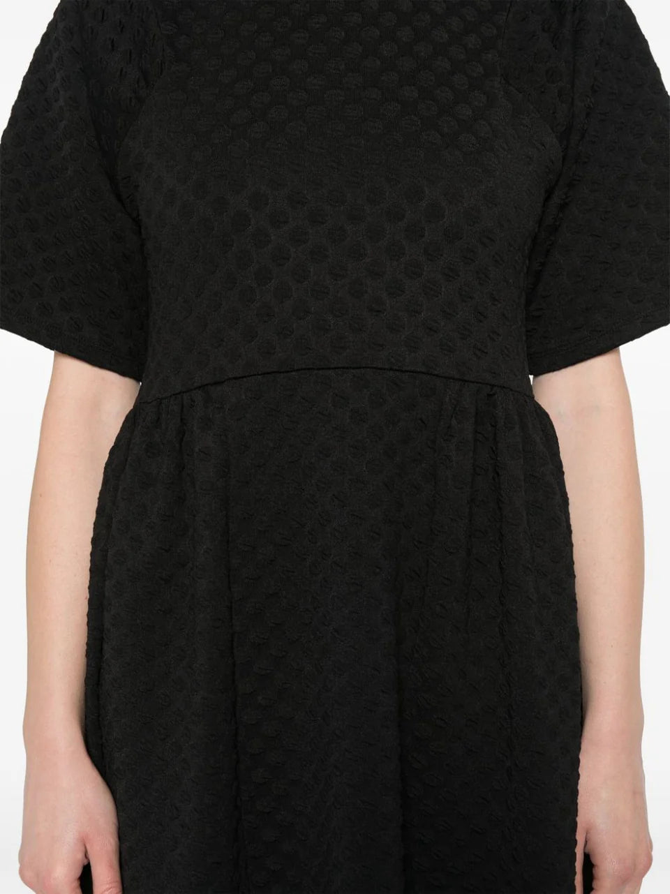 VERY EASY DRESS - BLACK BUBBLES