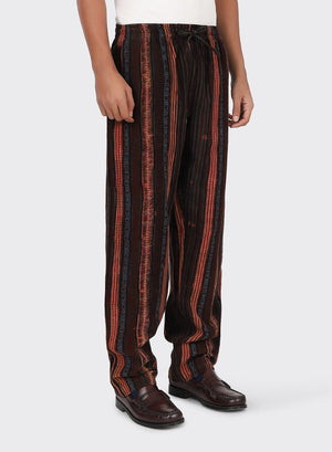 ROY CORDUROY DRAWSTRING PANTS - BURGUNDY