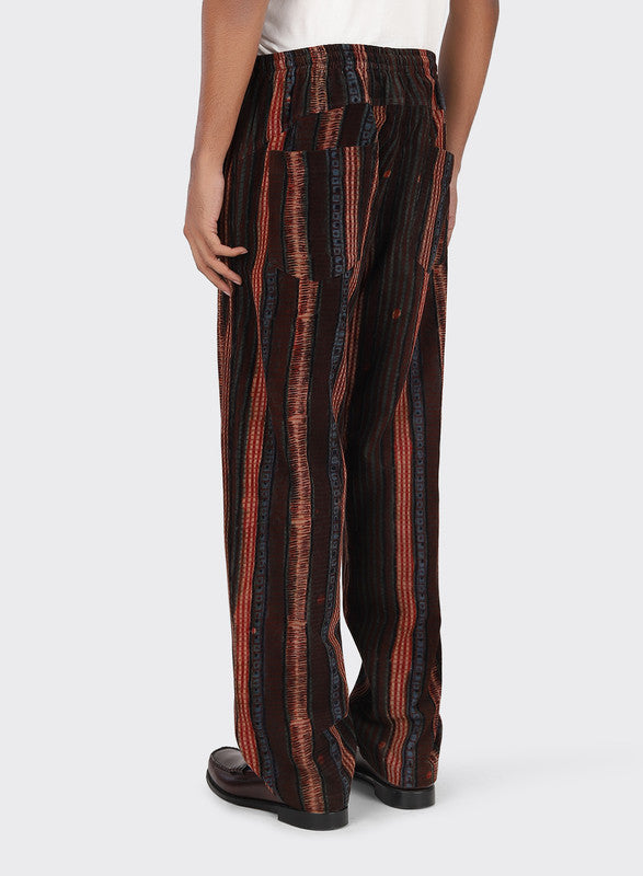 ROY CORDUROY DRAWSTRING PANTS - BURGUNDY