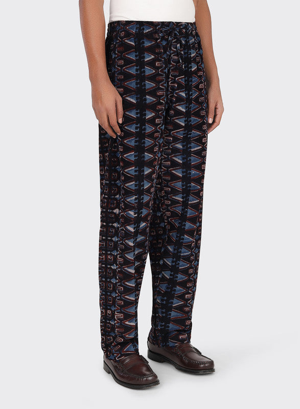 ROY CORDUROY DRAWSTRING PANTS - BLUE