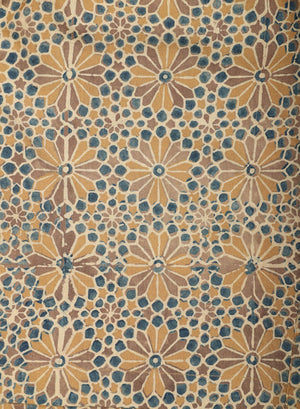 ALGHERO BEACH SHORTS - GOLD FLOWERS