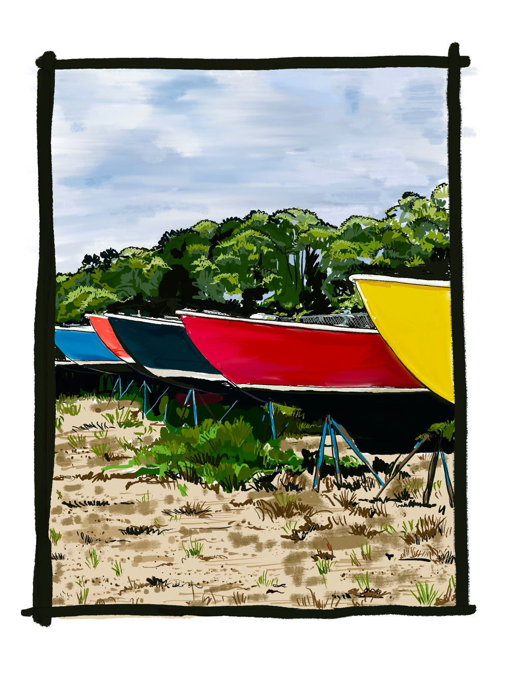 JETTY BEACH BOATS - CARD