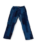 PATCHWORK DRAWSTRING TROUSER - INDIGO