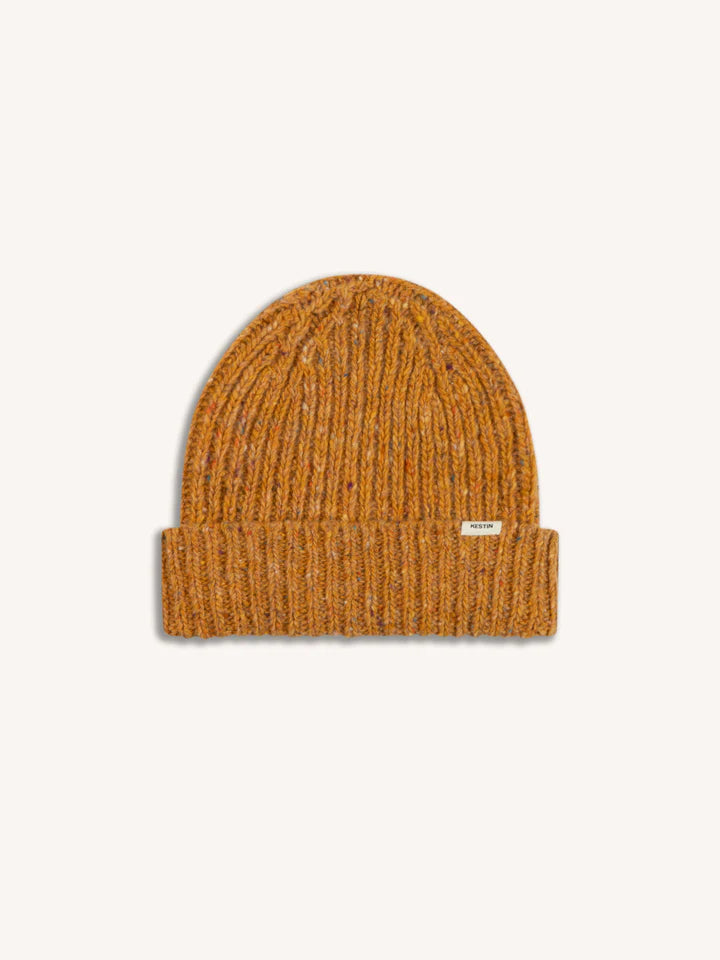 ISLA BEANIE MARL MARINO WOOL - OCHRE