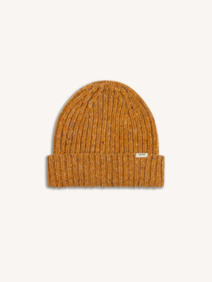 ISLA BEANIE MARL MARINO WOOL - OCHRE