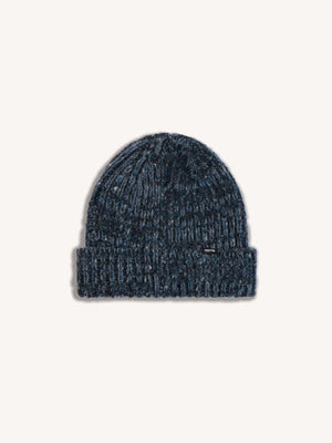 ISLA BEANIE MARL MARINO WOOL - NAVY