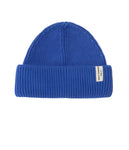 ORGANIC COTTON BEANIE - WASHED BLUE