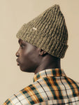 ISLA BEANIE MARL MARINO WOOL - OLIVE