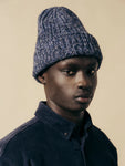 ISLA BEANIE MARL MARINO WOOL - NAVY