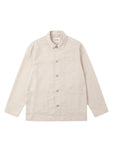 ORMISTON LINEN WAFFLE JACKET - ECRU