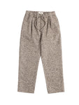 DOUNE BONDED WOOL MIX CHECK PANT - TAUPE