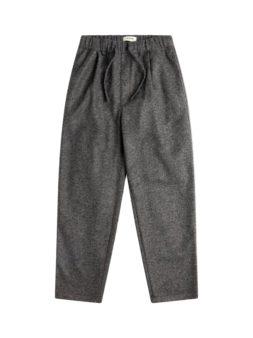 DOUNE BONDED WOOL MIX PANT - CHARCOAL