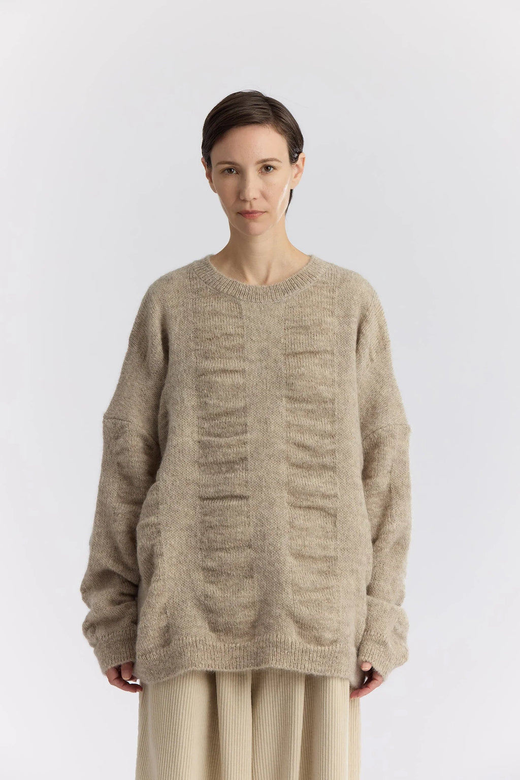 WATERFALL SWEATER - NATURAL