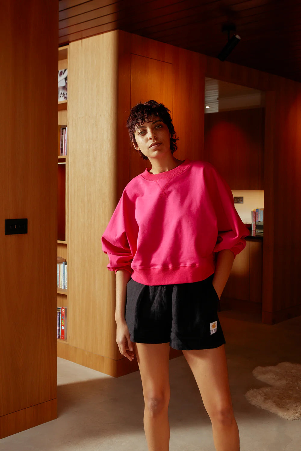CRISPIN SWEATSHIRT - FUCHSIA