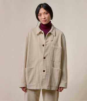 GOOD BASIC ORGANIC COTTON CORDUROY JACKET - NATURAL