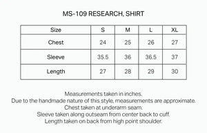 MS-109 RESEARCH SHIRT - PONDEROSA KANTHA