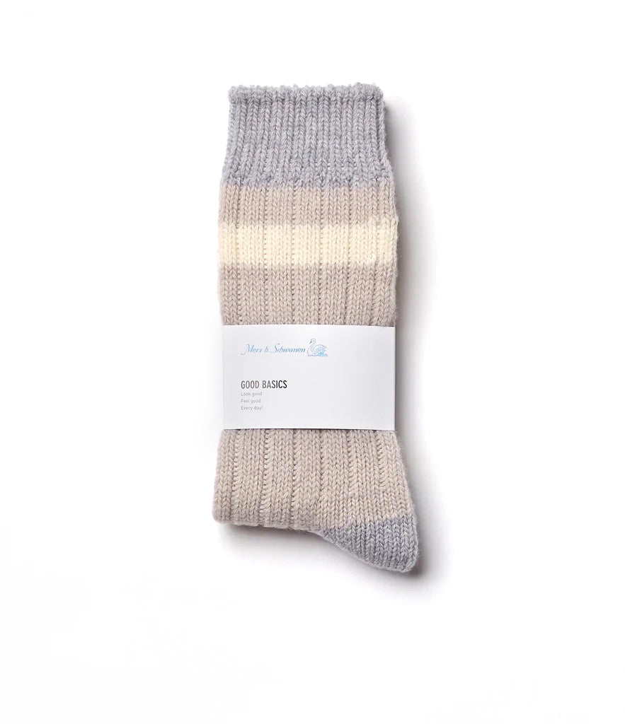 GOOD BASICS MERINO WOOL SOCKS - NATURAL