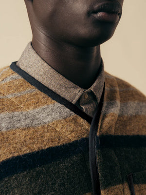 NEIST CARDIGAN - STRIPE ITALIAN WOOL