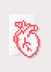 8-BIT HEART - CARD