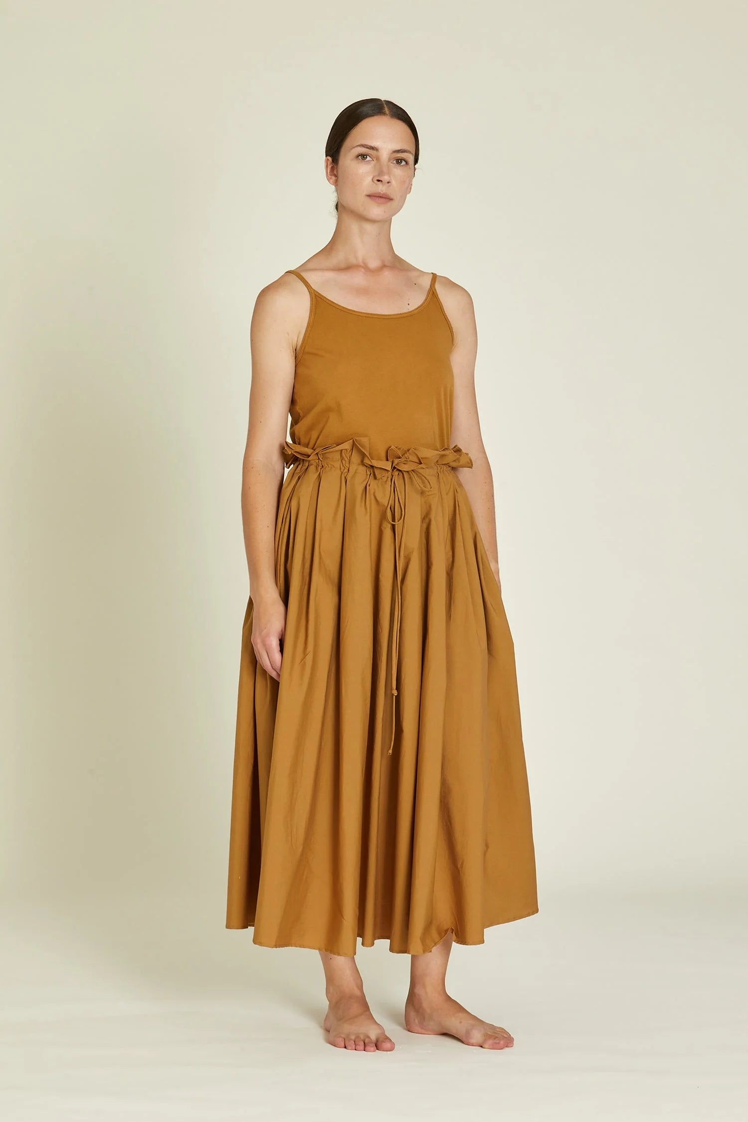 PARACHUTE SKIRT - CAMEL