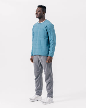 FLEXIBLE INSULATED PULLOVER - LIGHT BLUE