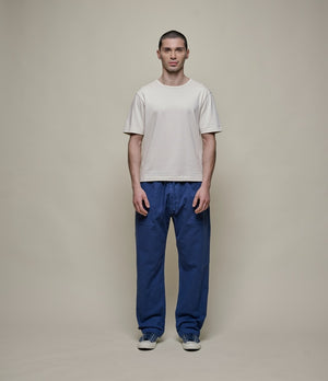 DRAW STRING PANTS ORGANIC COTTON, BROKEN TWILL - INK BLUE