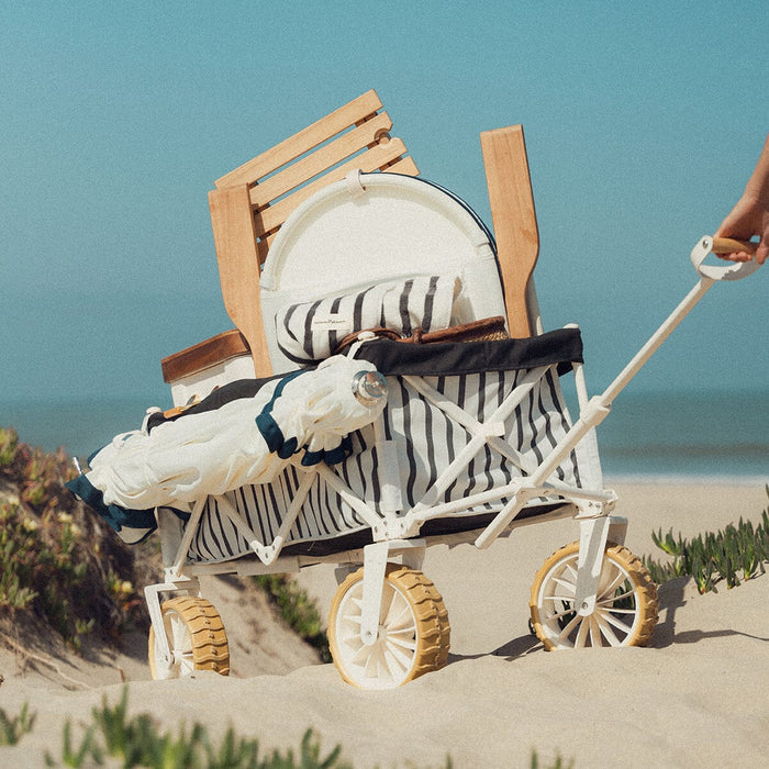 BEACH CART - MONACO BLACK STRIPE
