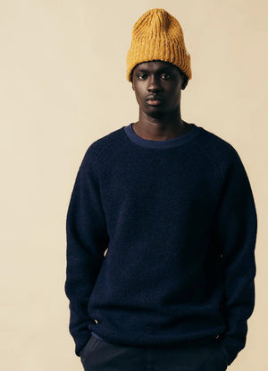 JUNCTION SWEATSHIRT ITALIAN WOOL - MIDNIGHT