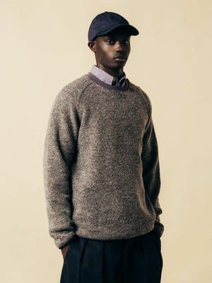 JUNCTION SWEATSHIRT ITALIAN WOOL - GREY