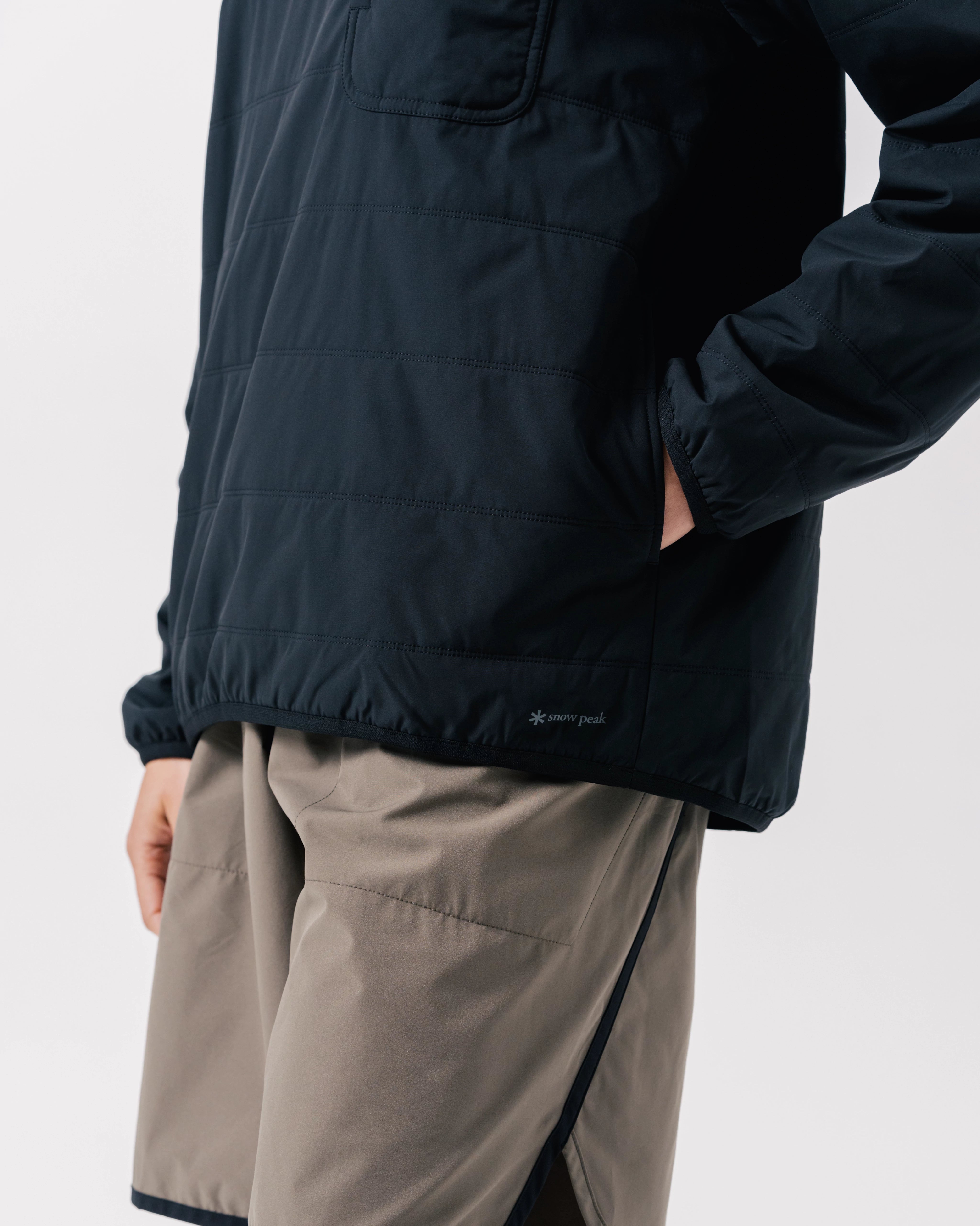 FLEXIBLE INSULATED PULLOVER - BLACK