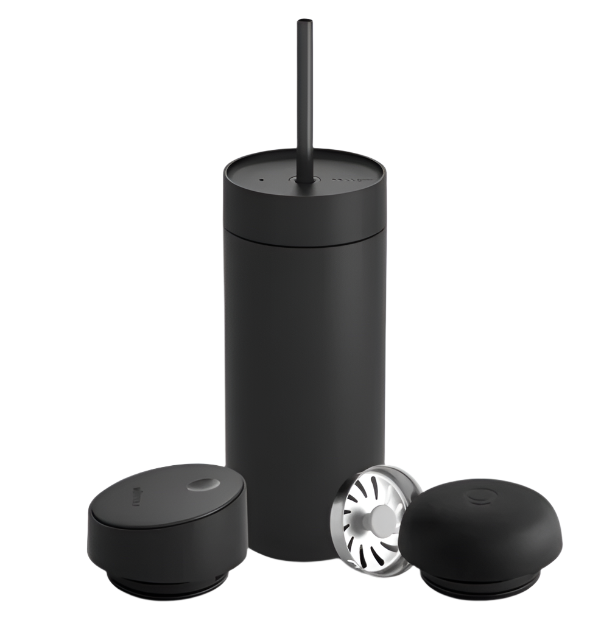 CARTER 3-IN-1 TRAVEL MUG - MATTE BLACK