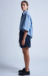 COTTON TRACK SHORTS - MIDNIGHT BLUE