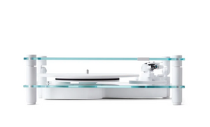 TRANSPARENT TURNTABLE - WHITE