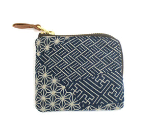 ZIPPER WALLET - INDIGO SMALL MULTI