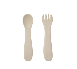 BONBO KIDS' SPOON & FORK - IVORY