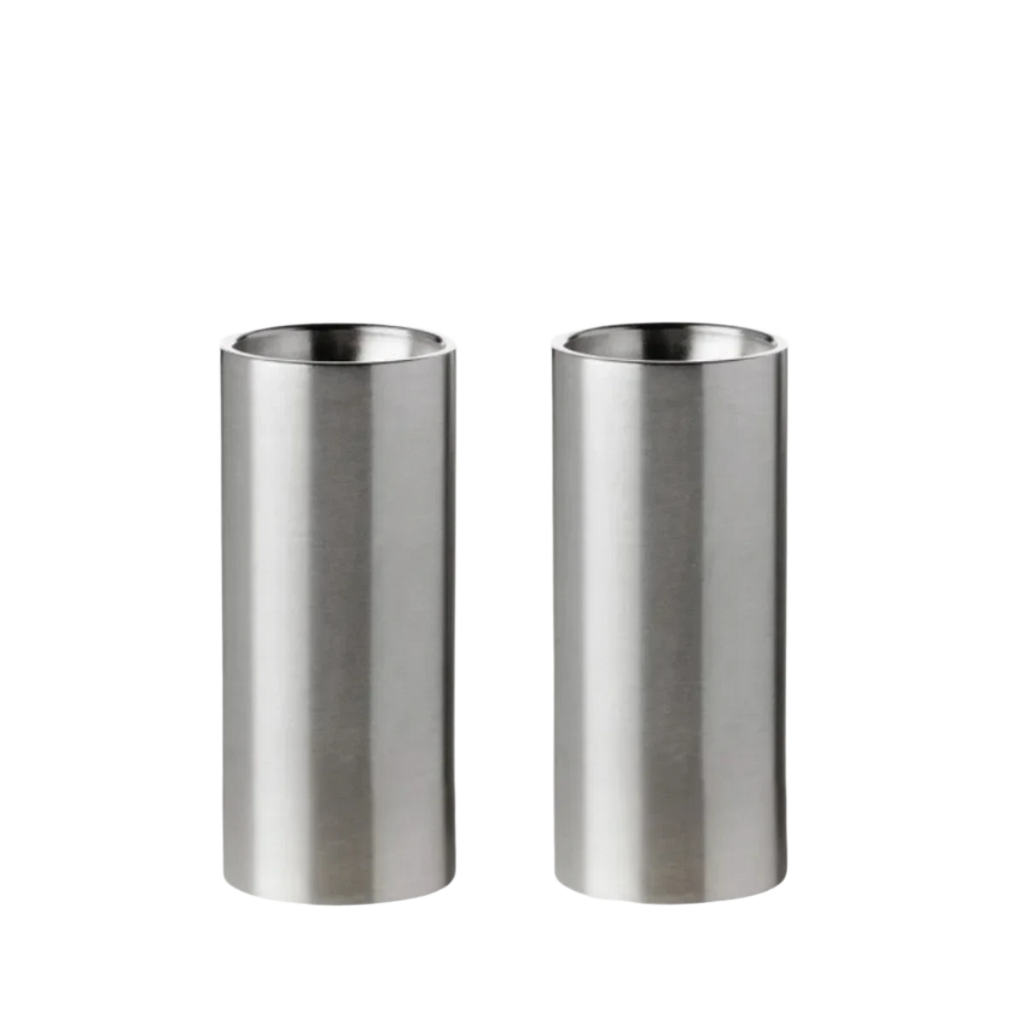 ARNE JACOBSEN SALT & PEPPER SET - STAINLESS STEEL